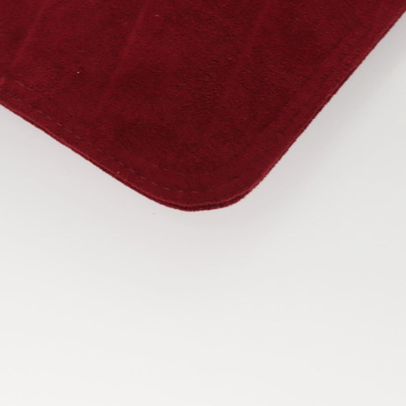 LOUIS VUITTON Aurelia GM Pouch Suede Red LV Auth 100246