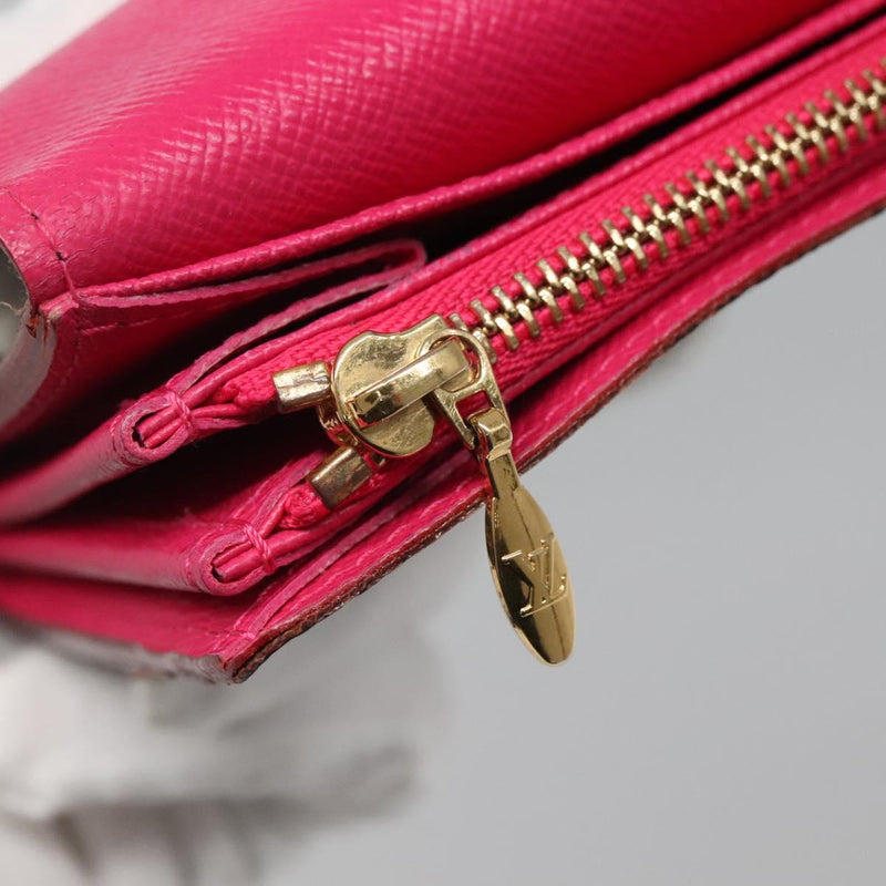 LOUIS VUITTON Multicolor Portefeiulle Sarah Wallet Black M60668 LV Auth 116306