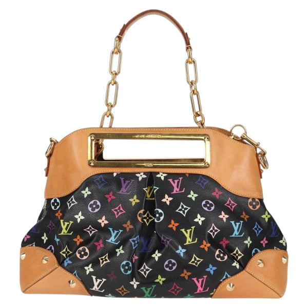LOUIS VUITTON Monogram Multicolor Judy GM Bag 2way Black M40254 LV Auth 116346AM