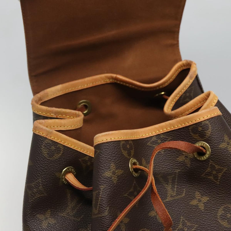 LOUIS VUITTON Monogram Montsouris GM Backpack M51135 LV Auth 116365