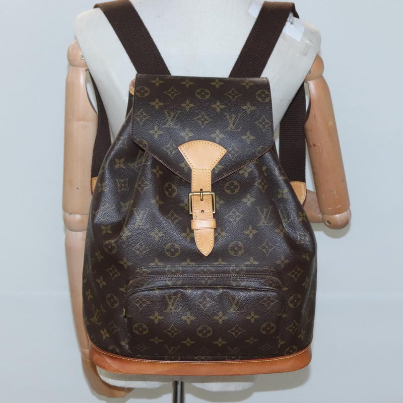 LOUIS VUITTON Monogram Montsouris GM Backpack M51135 LV Auth 116365