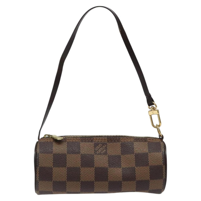 LOUIS VUITTON Damier Ebene Papillon Pouch LV Auth 118084