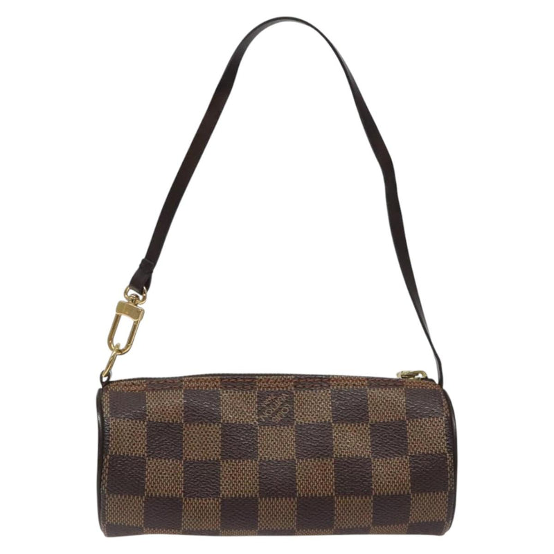 LOUIS VUITTON Damier Ebene Papillon Pouch LV Auth 118084