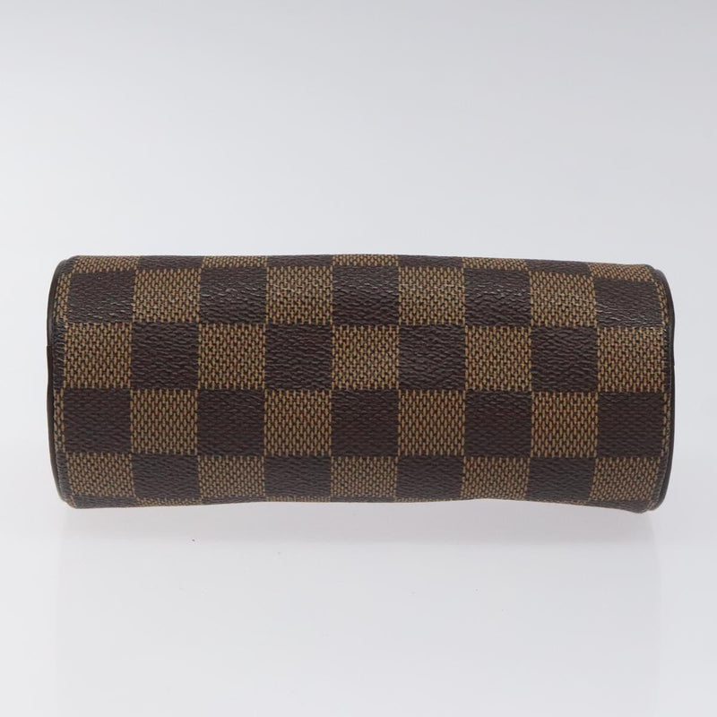 LOUIS VUITTON Damier Ebene Papillon Pouch LV Auth 118084