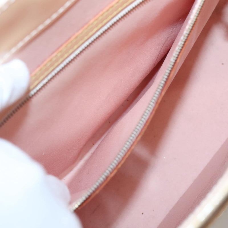 LOUIS VUITTON Vernis Biscayne Bay GM Bag Marshmallow Pink M91284 LV Auth 118449