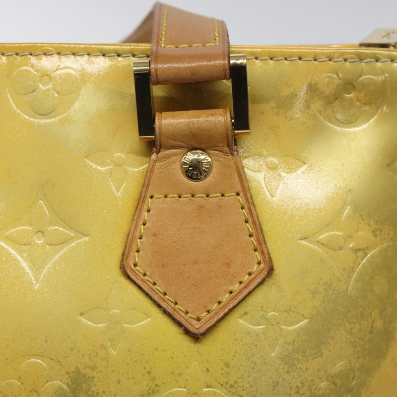 LOUIS VUITTON Monogram Vernis Houston Hand Bag Gris M91053 LV Auth 118524
