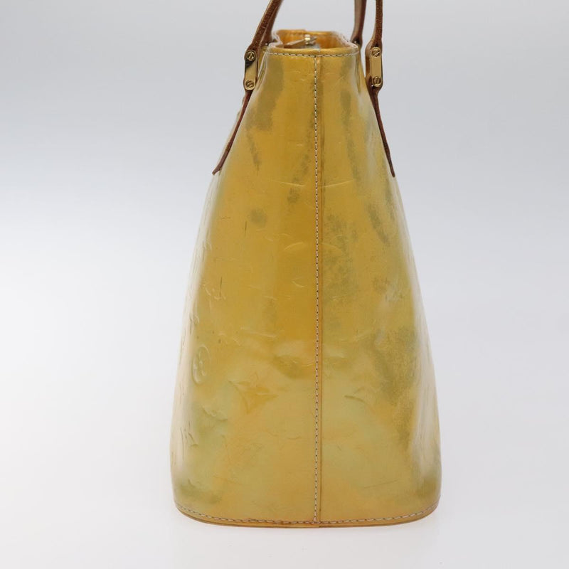 LOUIS VUITTON Monogram Vernis Houston Hand Bag Gris M91053 LV Auth 118524