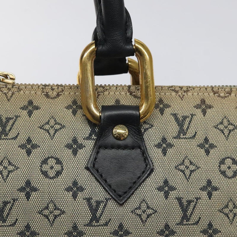 LOUIS VUITTON Monogram Mini Alma Ron Hand Bag Blue M92205 LV Auth 118526
