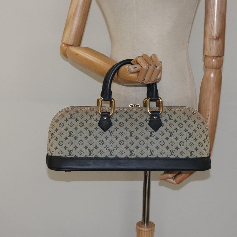 LOUIS VUITTON Monogram Mini Alma Ron Hand Bag Blue M92205 LV Auth 118526
