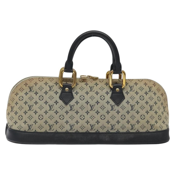 LOUIS VUITTON Monogram Mini Alma Ron Hand Bag Blue M92205 LV Auth 118526