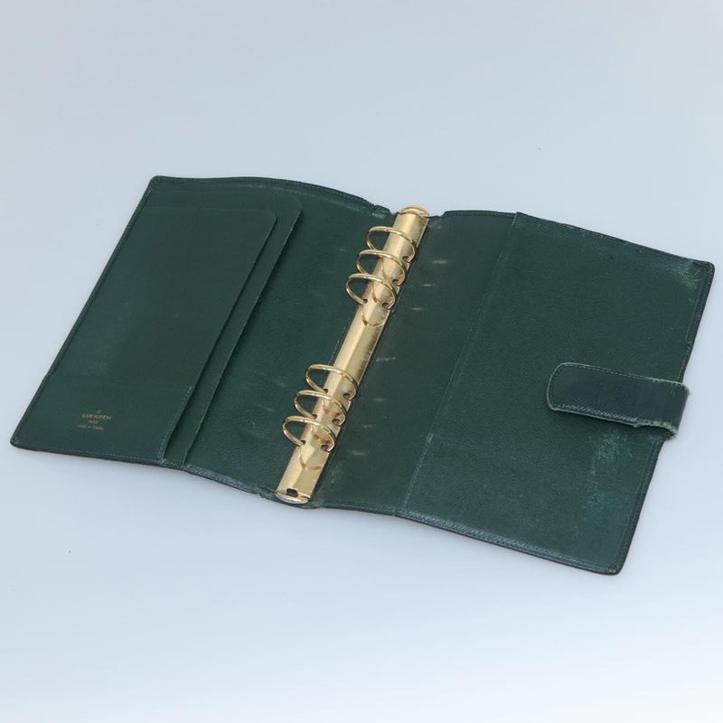 LOUIS VUITTON Taiga Agenda GM Day Planner Cover Epicea R20404 LV Auth 118539
