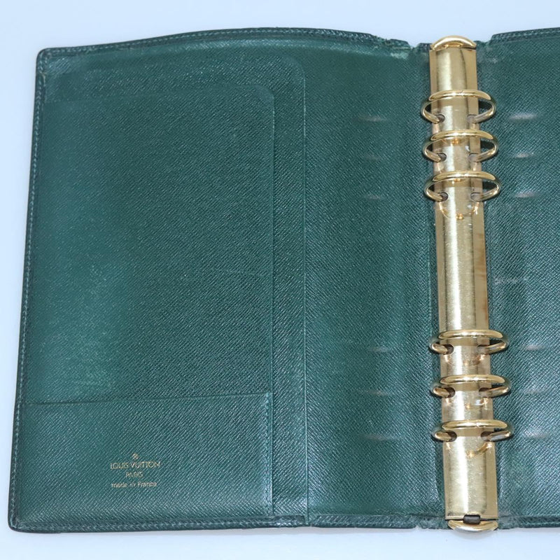 LOUIS VUITTON Taiga Agenda GM Day Planner Cover Epicea R20404 LV Auth 118539