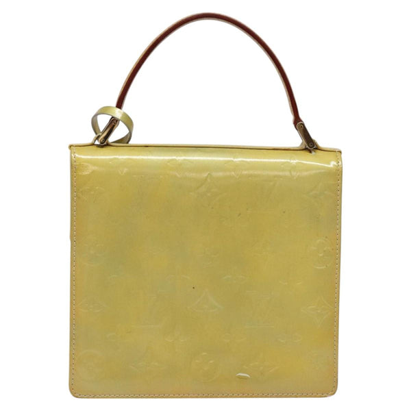 LOUIS VUITTON Monogram Vernis Spring Street Hand Bag Gris M91029 LV Auth 118542