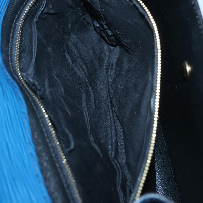 LOUIS VUITTON Epi Montaigne 27 Clutch Bag Blue M52655 LV Auth 118543