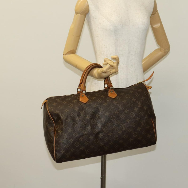 LOUIS VUITTON Monogram Speedy 40 Hand Bag M41522 LV Auth 118550