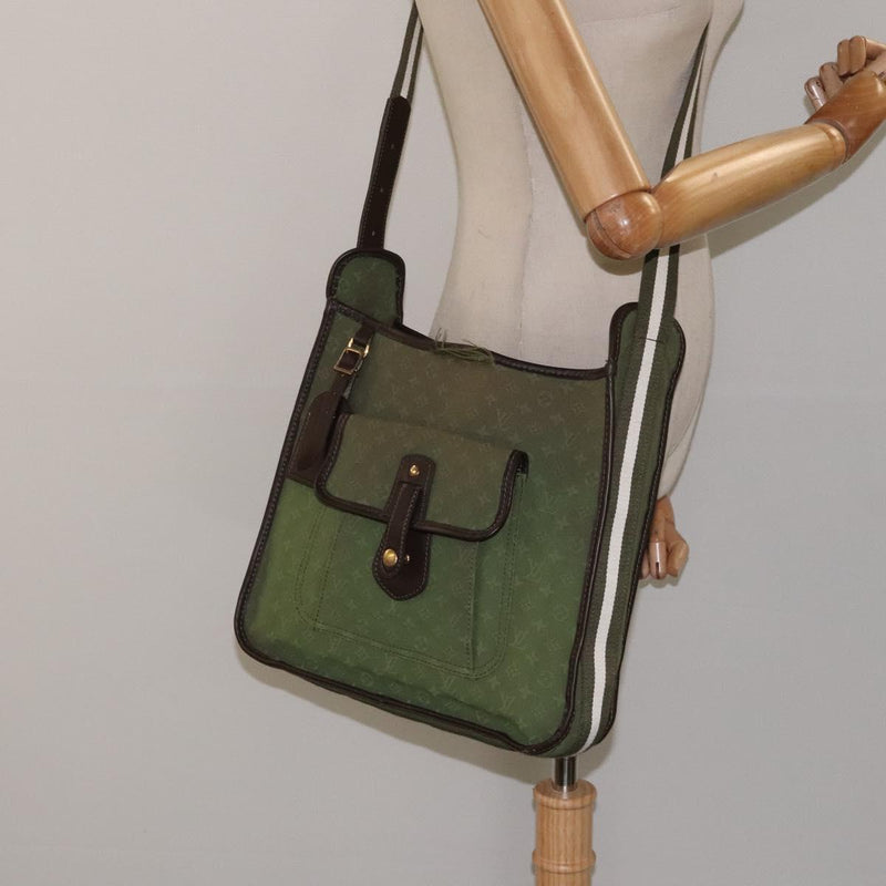 LOUIS VUITTON Monogram Mini Bussus Marie Kate Bag TST Khaki M92324 Auth 118552