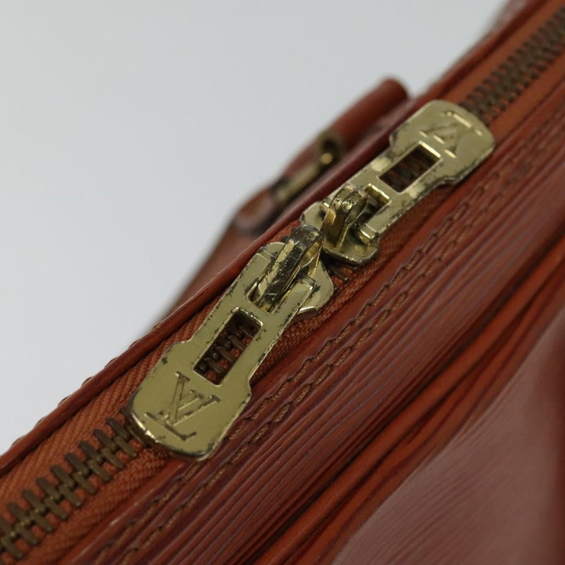 LOUIS VUITTON Epi Porte Documents Voyage Business Bag Brown M54478 Auth 119002
