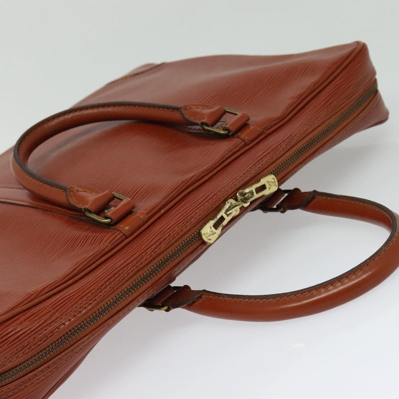 LOUIS VUITTON Epi Porte Documents Voyage Business Bag Brown M54478 Auth 119002