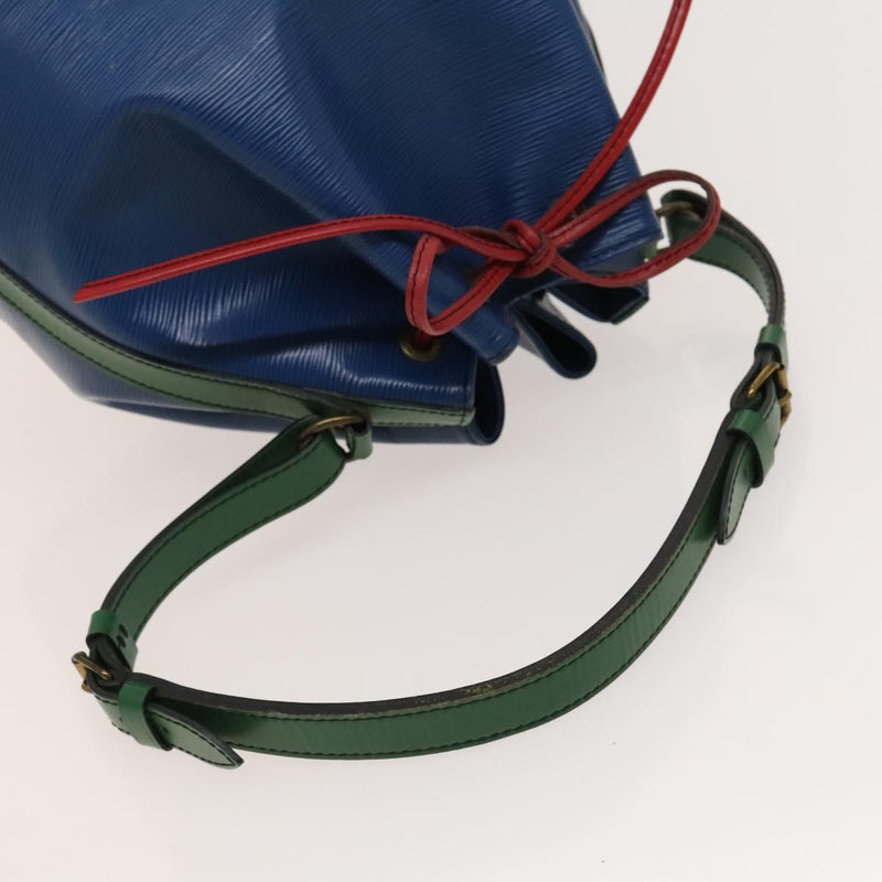 LOUIS VUITTON Epi Toriko Color Noe Bag Red Blue Green M44084 LV Auth 119021