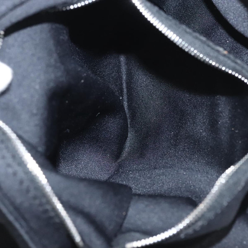 FENDI Shoulder Bag Nylon Black Silver Auth 119033
