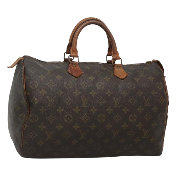 LOUIS VUITTON Monogram Speedy 35 Hand Bag M41524 LV Auth 119062