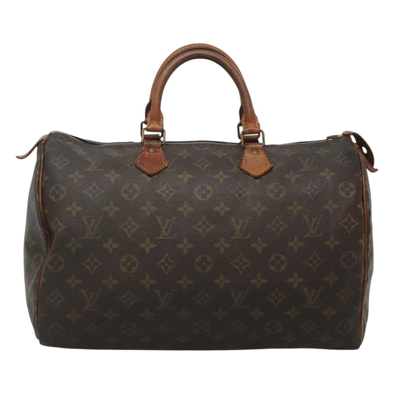 LOUIS VUITTON Monogram Speedy 35 Hand Bag M41524 LV Auth 119062
