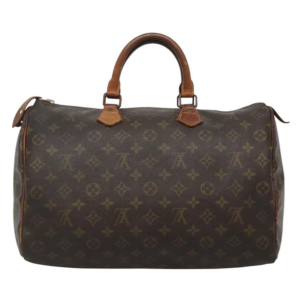 LOUIS VUITTON Monogram Speedy 35 Hand Bag M41524 LV Auth 119062