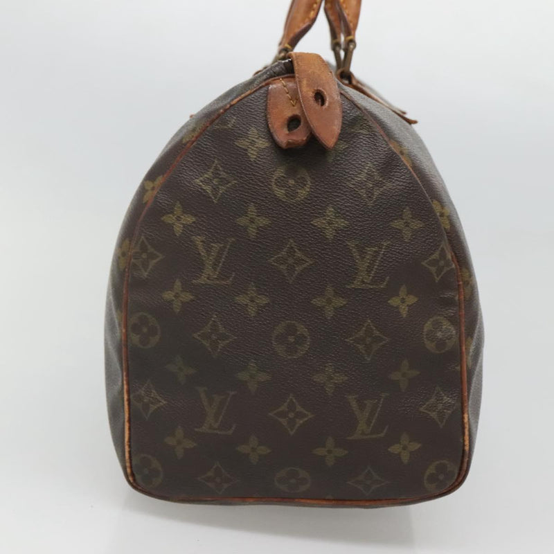 LOUIS VUITTON Monogram Speedy 35 Hand Bag M41524 LV Auth 119062