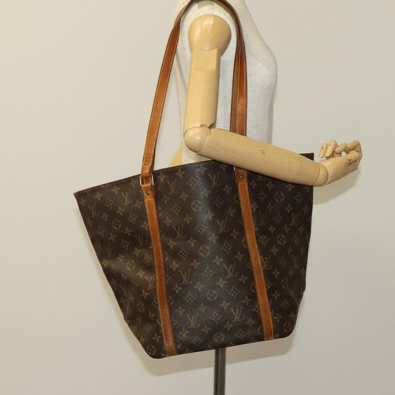 LOUIS VUITTON Monogram Sac Shopping Tote Bag M51108 LV Auth 119066