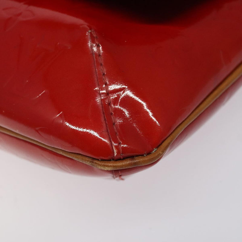 LOUIS VUITTON Monogram Vernis Thompson Street Bag Red M91094 LV Auth 119080