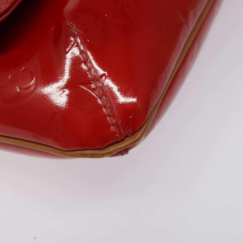LOUIS VUITTON Monogram Vernis Thompson Street Bag Red M91094 LV Auth 119080