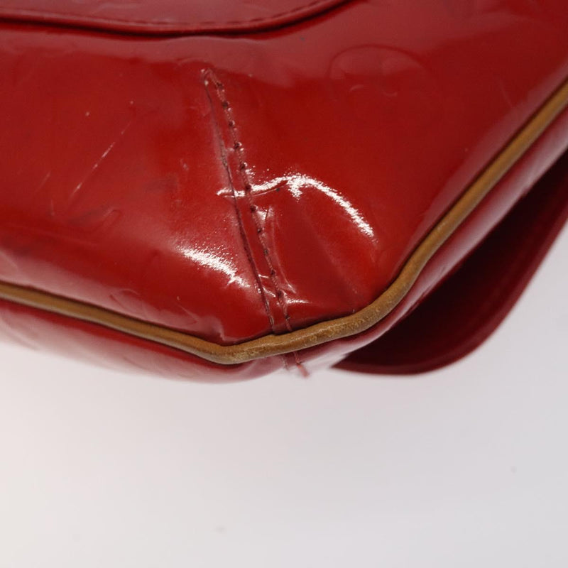 LOUIS VUITTON Monogram Vernis Thompson Street Bag Red M91094 LV Auth 119080