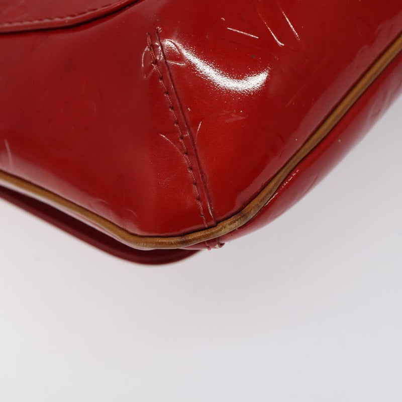 LOUIS VUITTON Monogram Vernis Thompson Street Bag Red M91094 LV Auth 119080