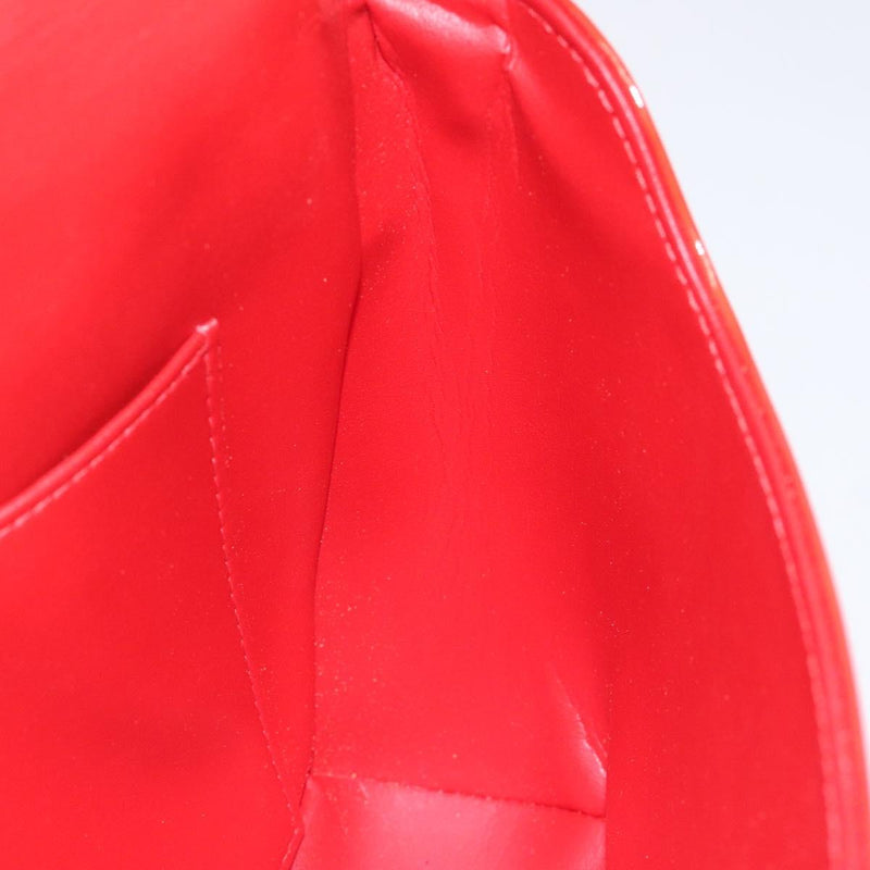 LOUIS VUITTON Monogram Vernis Thompson Street Bag Red M91094 LV Auth 119080