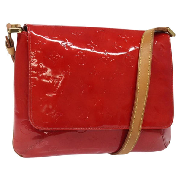 LOUIS VUITTON Monogram Vernis Thompson Street Bag Red M91094 LV Auth 119080