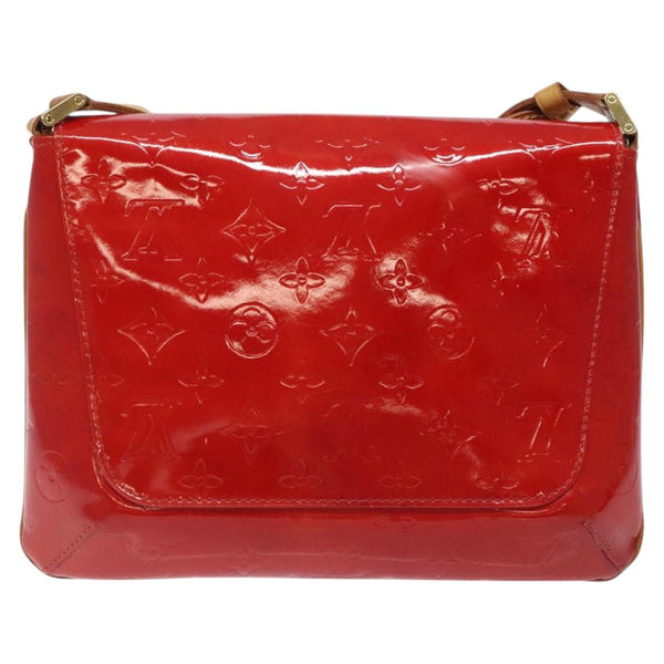 LOUIS VUITTON Monogram Vernis Thompson Street Bag Red M91094 LV Auth 119080