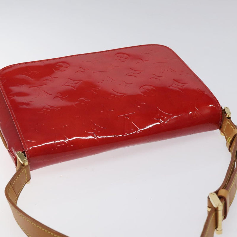 LOUIS VUITTON Monogram Vernis Thompson Street Bag Red M91094 LV Auth 119080