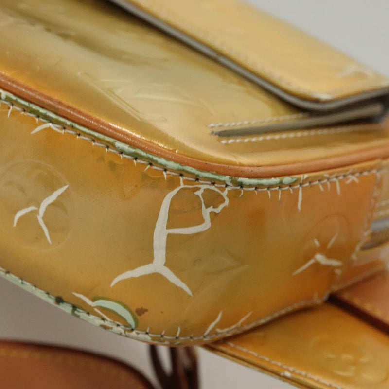 LOUIS VUITTON Monogram Vernis Fulton Waist bag Gris M91041 LV Auth 119081