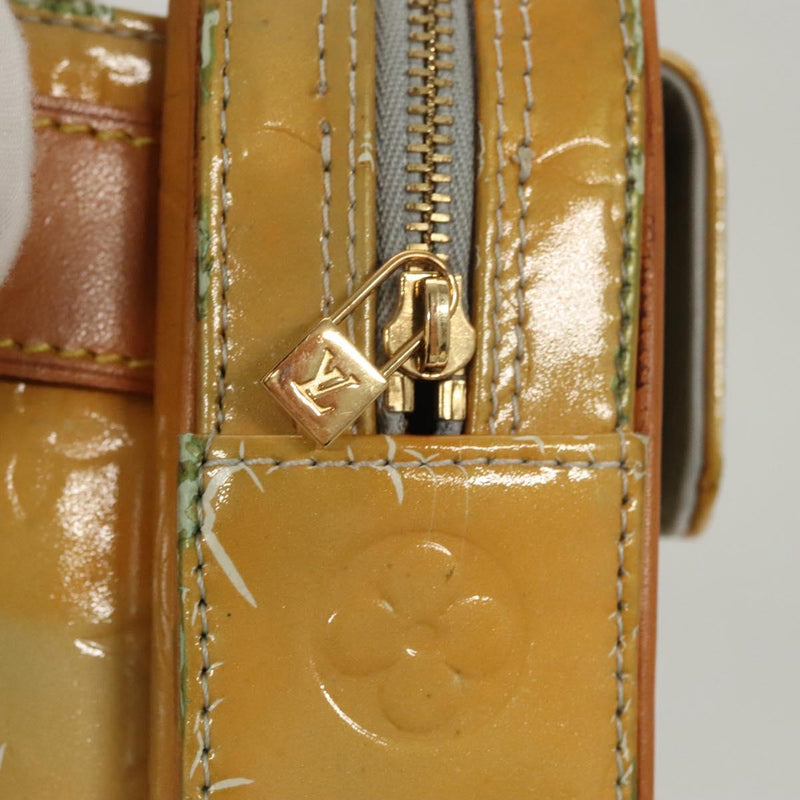 LOUIS VUITTON Monogram Vernis Fulton Waist bag Gris M91041 LV Auth 119081