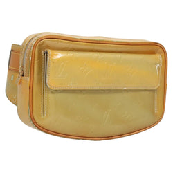 LOUIS VUITTON Monogram Vernis Fulton Waist bag Gris M91041 LV Auth 119081