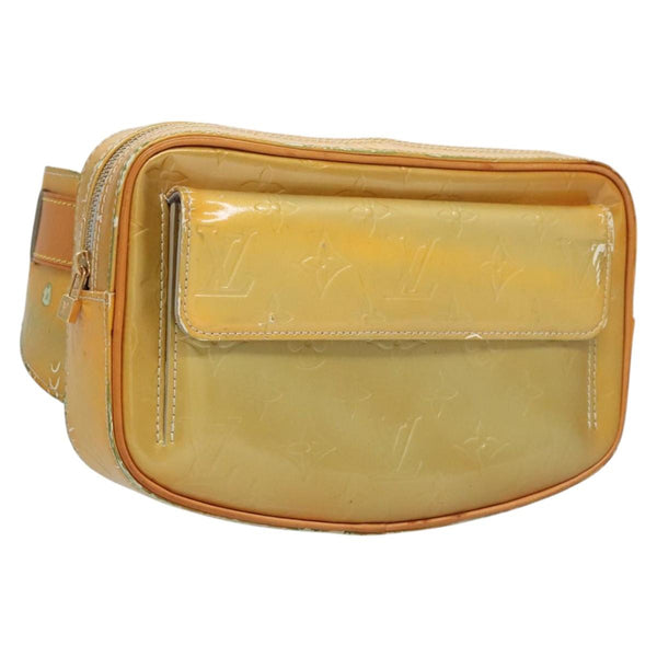 LOUIS VUITTON Monogram Vernis Fulton Waist bag Gris M91041 LV Auth 119081