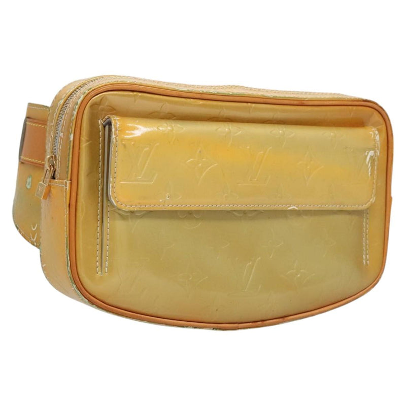 LOUIS VUITTON Monogram Vernis Fulton Waist bag Gris M91041 LV Auth 119081