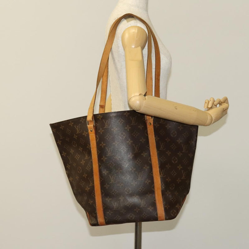 LOUIS VUITTON Monogram Sac Shopping Tote Bag M51108 LV Auth 119108