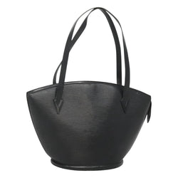 LOUIS VUITTON Epi Saint Jacques Shopping Shoulder Bag Black M52262 Auth 119122