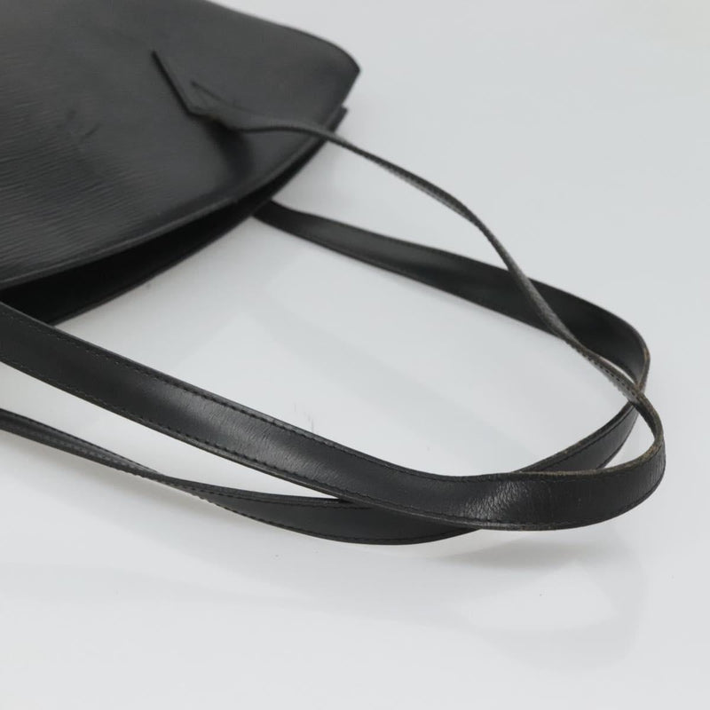 LOUIS VUITTON Epi Saint Jacques Shopping Shoulder Bag Black M52262 Auth 119122