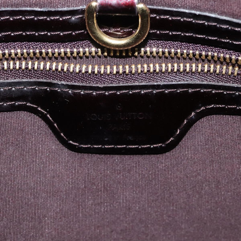 LOUIS VUITTON Monogram Vernis Wilshire PM Hand Bag Amarante M93641 Auth 119128