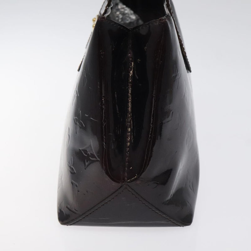 LOUIS VUITTON Monogram Vernis Wilshire PM Hand Bag Amarante M93641 Auth 119128