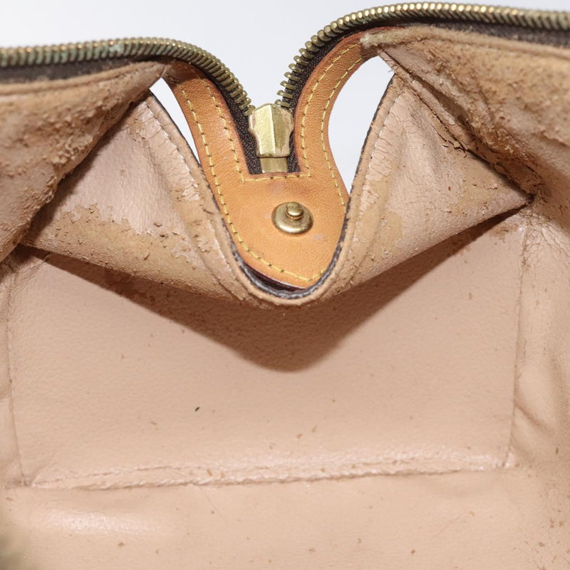 LOUIS VUITTON Monogram Trousse Patte Pression Cosmetic Pouch M47636 Auth 119176