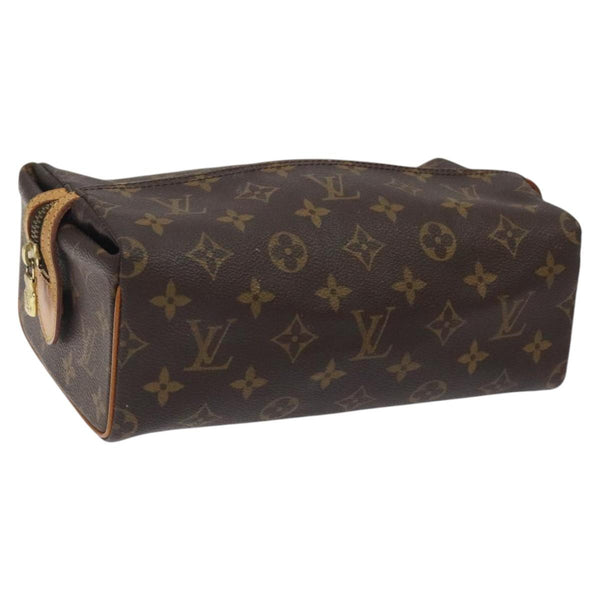 LOUIS VUITTON Monogram Trousse Patte Pression Cosmetic Pouch M47636 Auth 119176