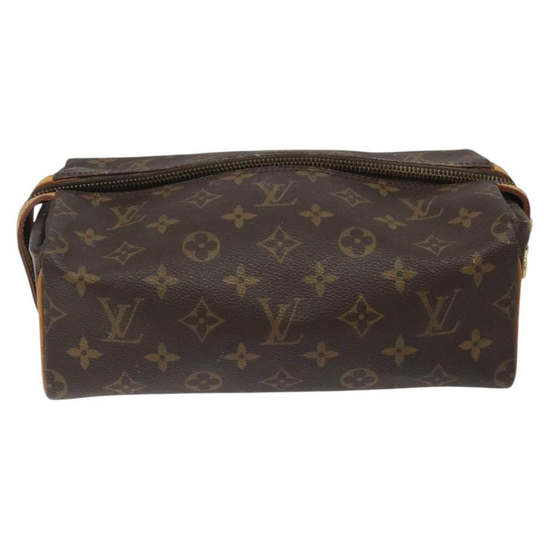 LOUIS VUITTON Monogram Trousse Patte Pression Cosmetic Pouch M47636 Auth 119176
